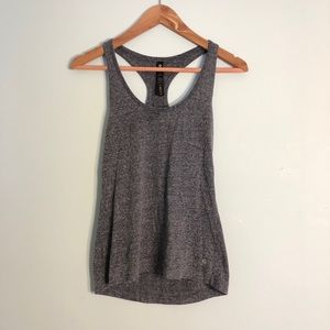 Gray athletic tank top